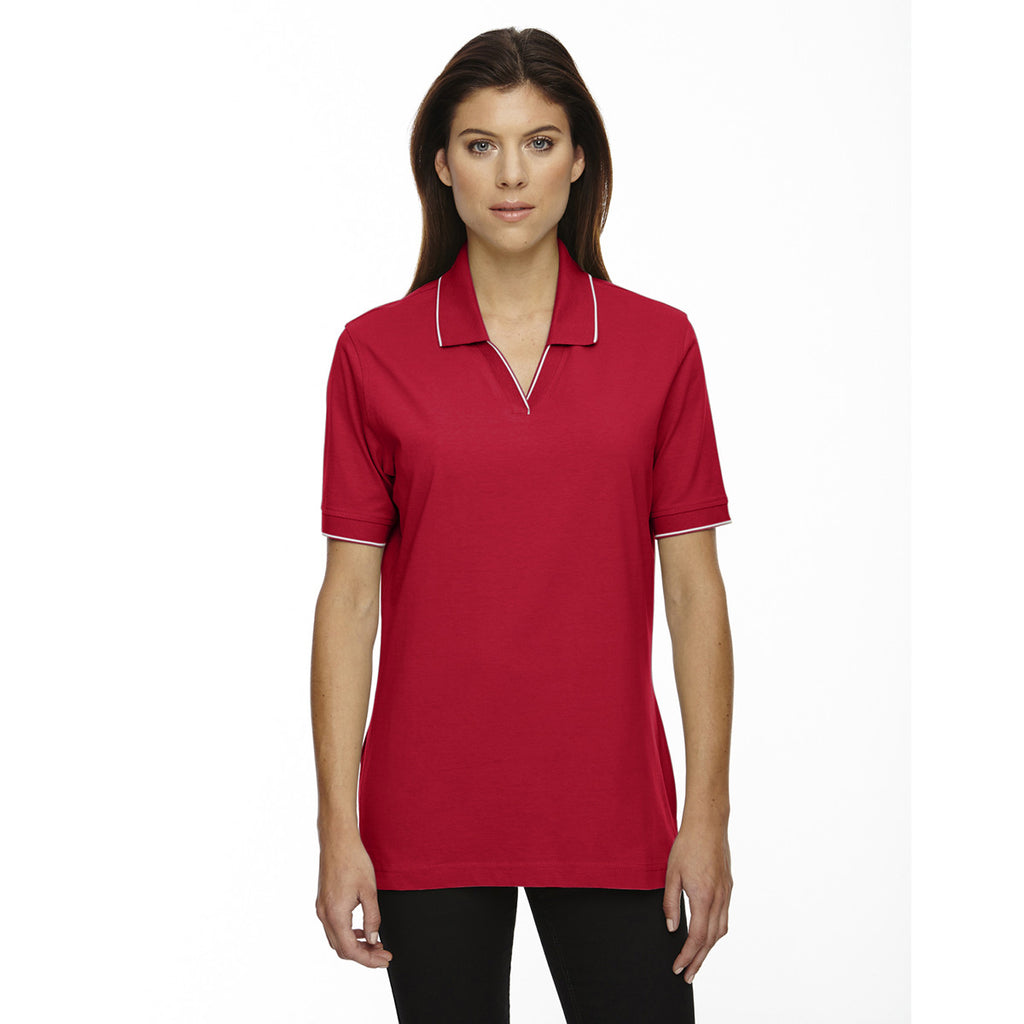 Extreme Women's Crimson Cotton Jersey Polo