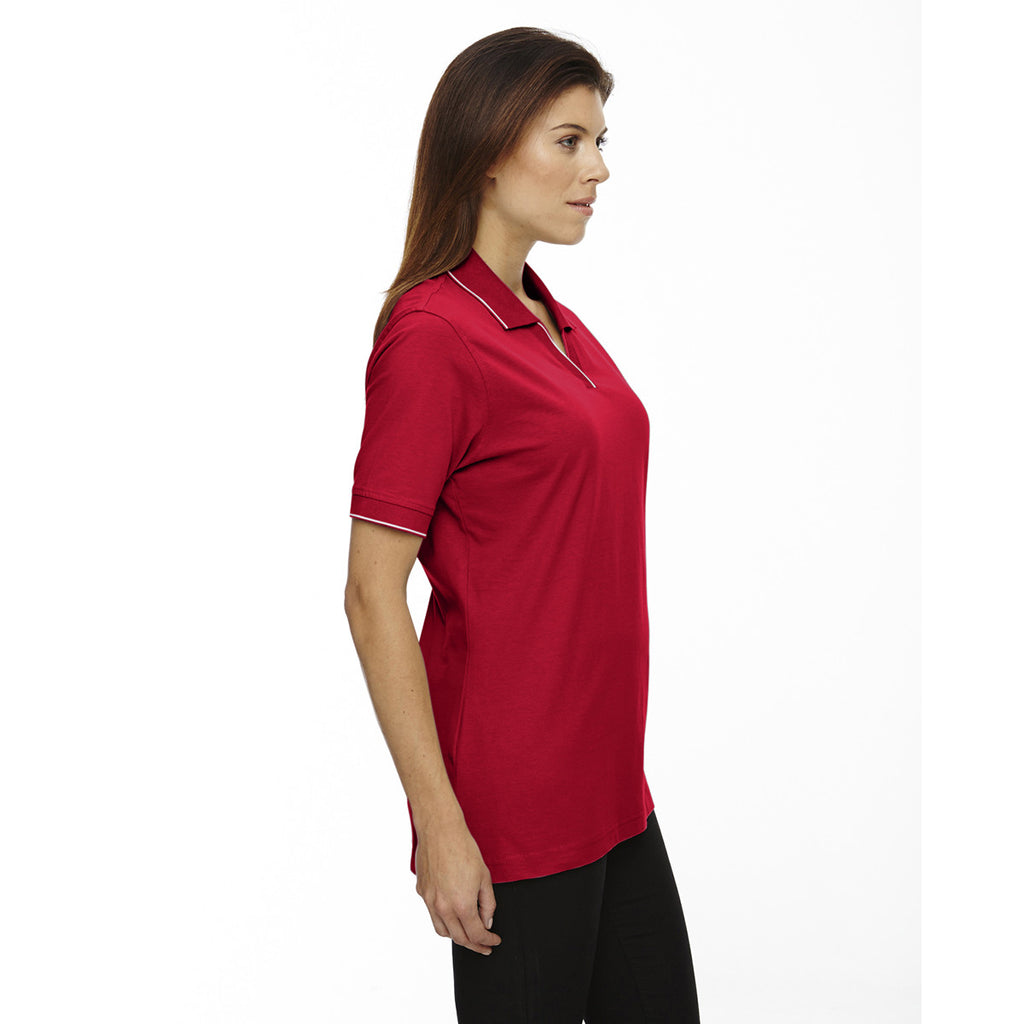 Extreme Women's Crimson Cotton Jersey Polo