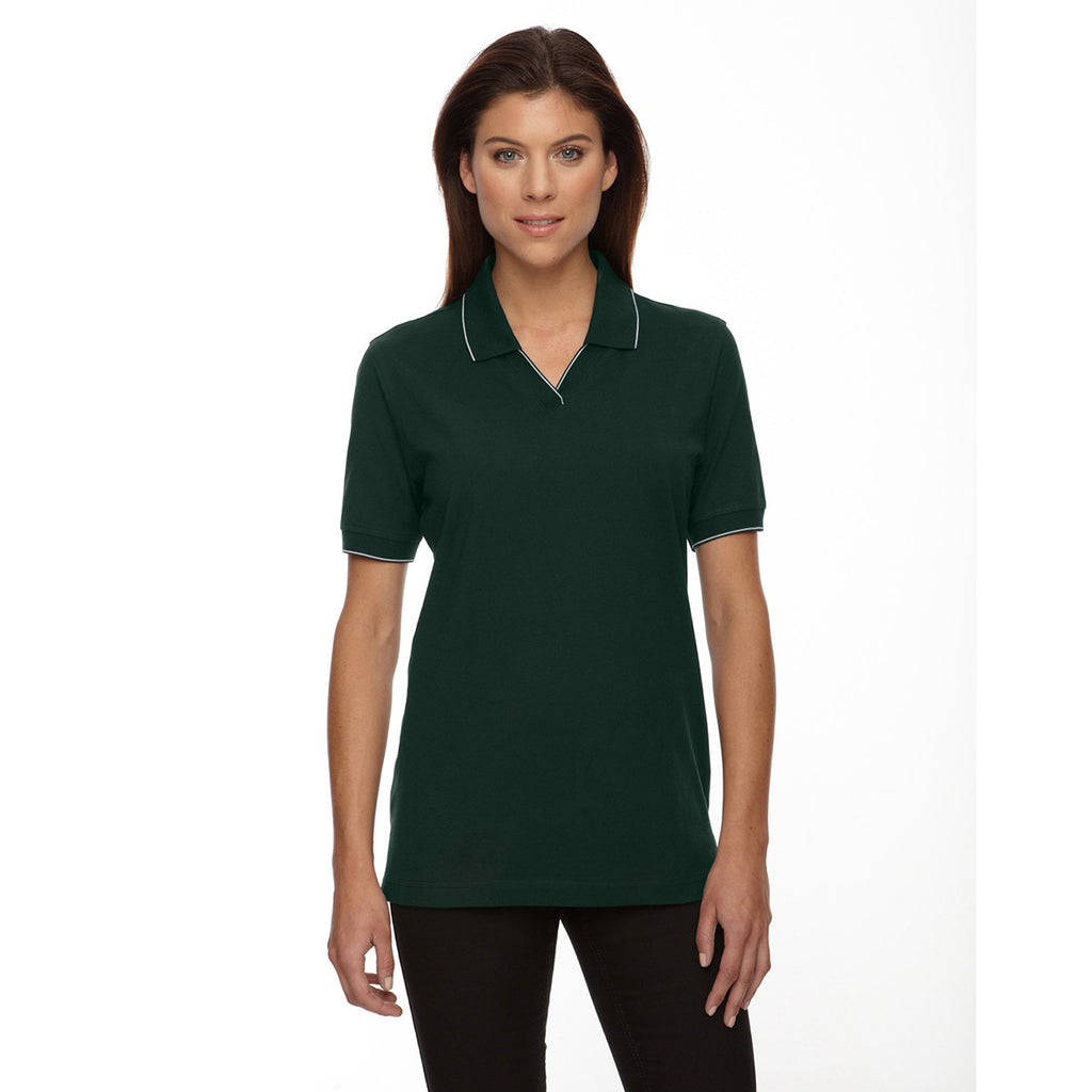 Extreme Women's Forest Green Cotton Jersey Polo