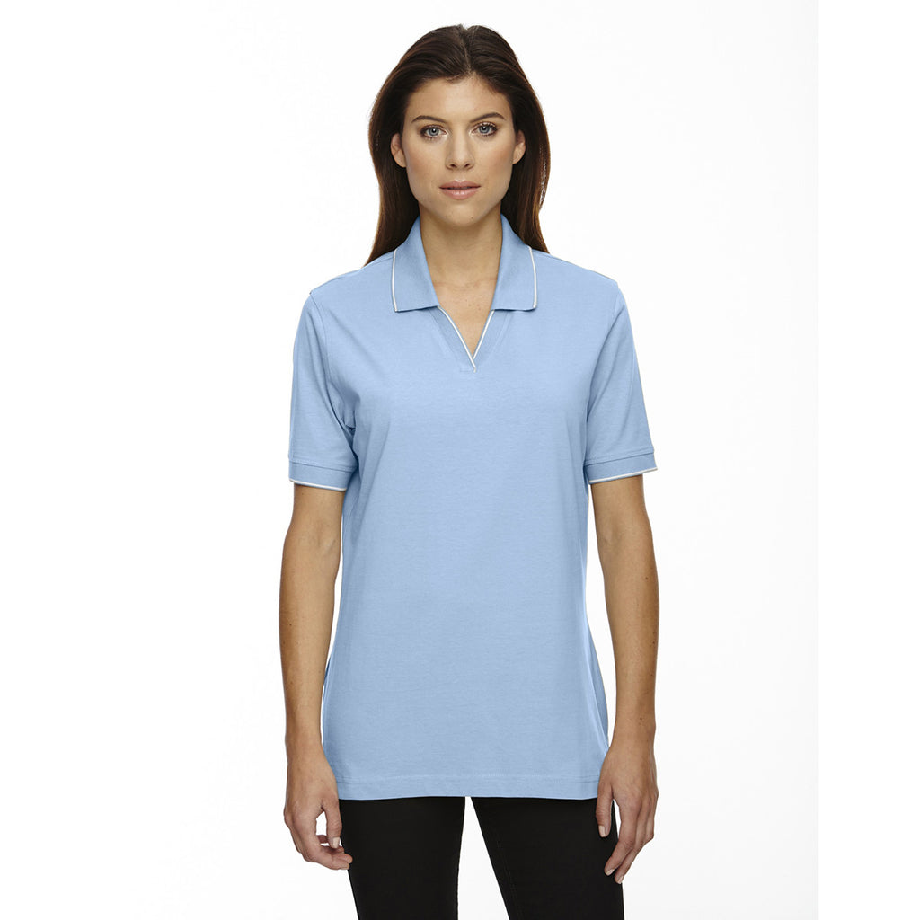 Extreme Women's Powder Blue Cotton Jersey Polo