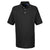 UltraClub Men's Black Platinum Honeycomb Pique Polo