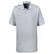 UltraClub Men's Heather Grey Platinum Honeycomb Pique Polo