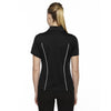 Extreme Women's Black Eperformance Tempo Recycled Polyester Performance Textured Polo