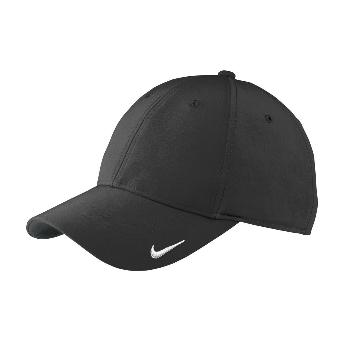 Custom Golf Black Swoosh Cap | Nike Apparel