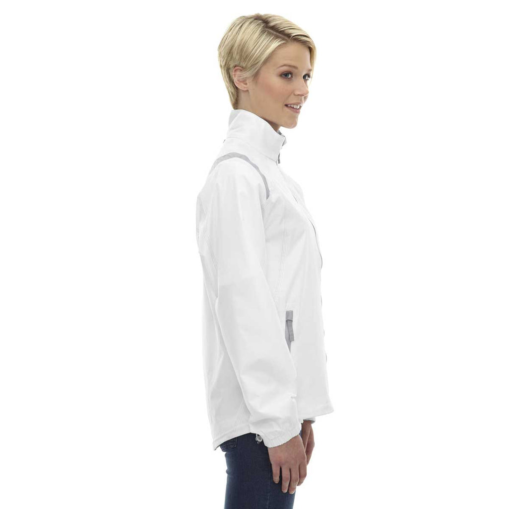 North End Women's White Endurance Lightweight Colorblock Jacket