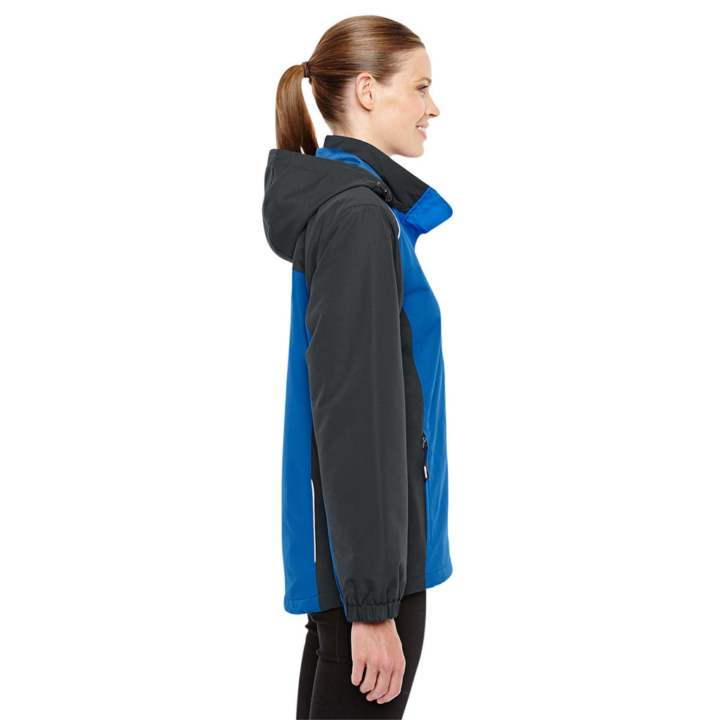 Core 365 Women's True Royal/Carbon Inspire Colorblock All-Season Jacket