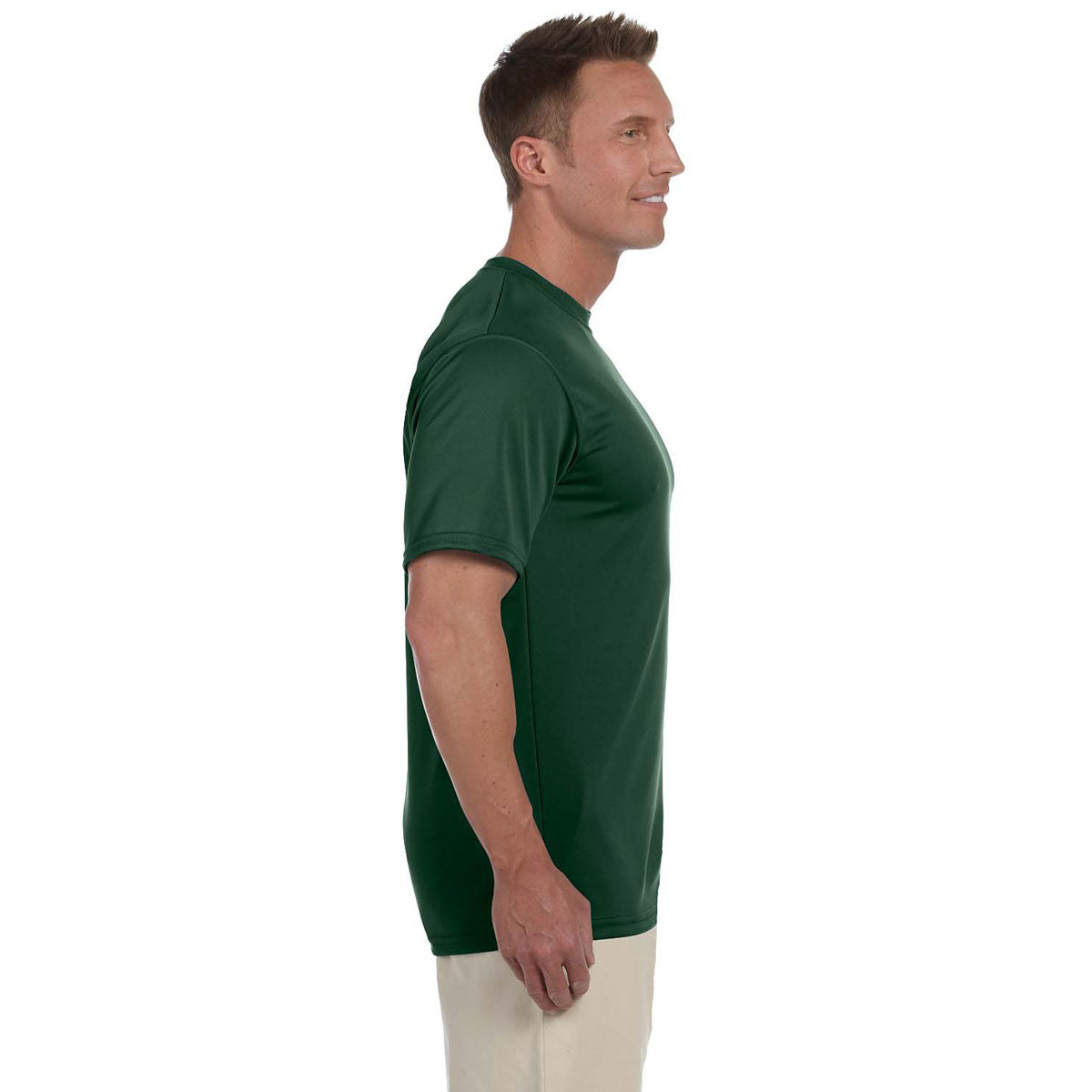 Augusta Sportswear Men s Dark Green Wicking T Shirt