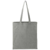 Leeds Dark Grey Recycled Cotton Herringbone Tote with Zip Pocket