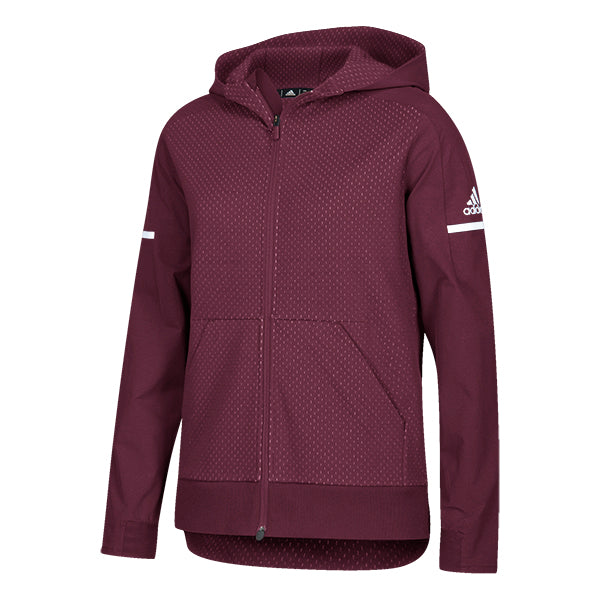 Adidas maroon jacket women's on sale