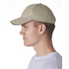 UltraClub Men's Khaki Classic Cut Brushed Cotton Twill Structured Cap