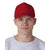 UltraClub Men's Red Classic Cut Cotton Twill 5-Panel Cap