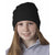 UltraClub Women's Black Knit Beanie