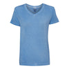 J. America Women's Deep Periwinkle Oasis Wash V-Neck T-Shirt