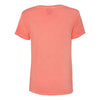 J. America Women's Fusion Coral Oasis Wash V-Neck T-Shirt