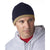 UltraClub Men's Navy/Stone Two-Tone Knit Beanie