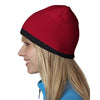 UltraClub Men's Red/Black Two-Tone Knit Beanie