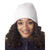 UltraClub Women's White Waffle Beanie