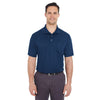 UltraClub Men's Navy Cool & Dry Mesh Pique Polo with Pocket