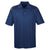 UltraClub Men's Navy/Charcoal Cool & Dry Two-Tone Mesh Pique Polo