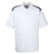 UltraClub Men's White/Charcoal Cool & Dry Two-Tone Mesh Pique Polo