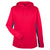 UltraClub Men's Red/Charcoal Cool & Dry Sport Hooded Pullover