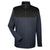 UltraClub Men's Flint/Black Cool & Dry Sport Colorblock Quarter-Zip Pullover