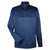 UltraClub Men's Navy/Blue Cool & Dry Sport Colorblock Quarter-Zip Pullover