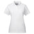 UltraClub Women's White Cool & Dry Jacquard Performance Polo