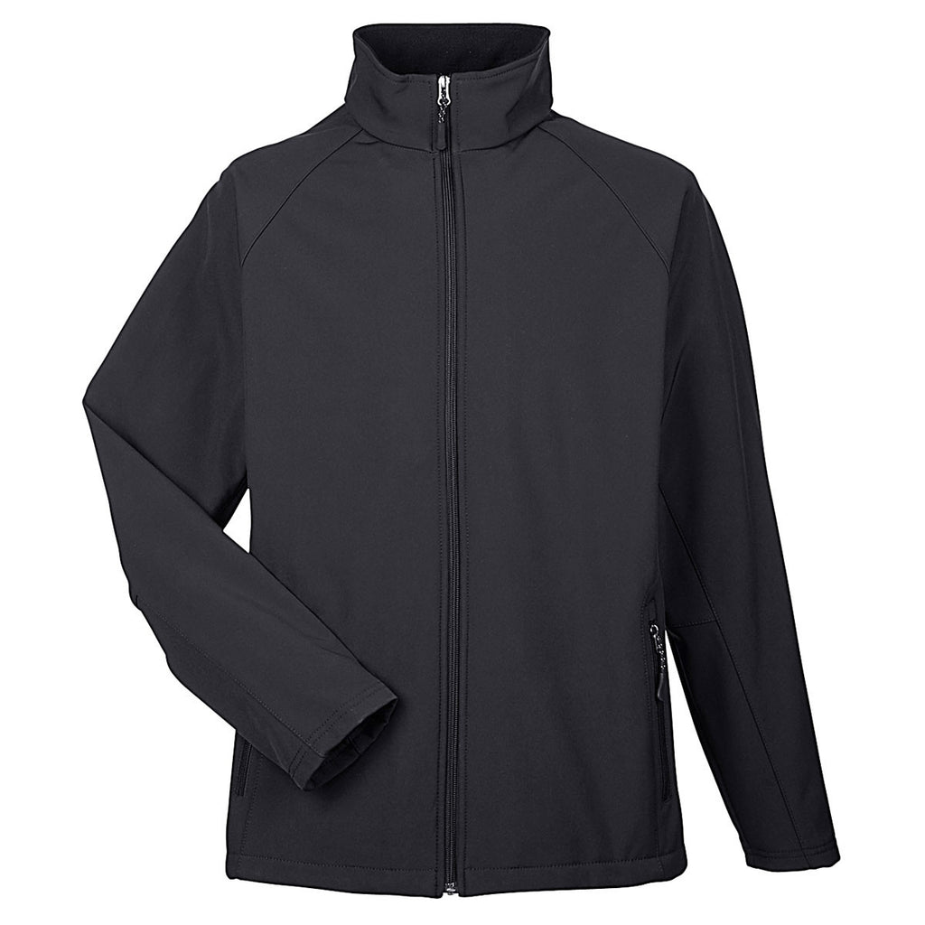 UltraClub Men's Black Soft Shell Jacket