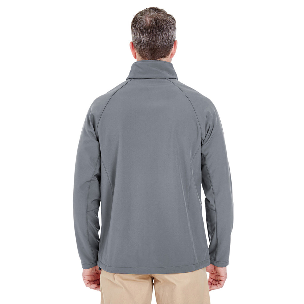 UltraClub Men's Magnet Grey/Magnet Grey Soft Shell Jacket