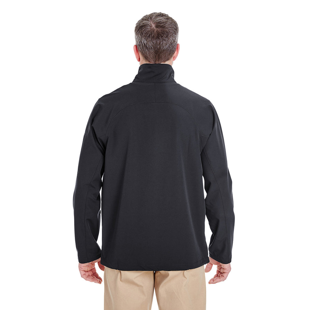 UltraClub Men's Black Lightweight Soft Shell Jacket