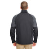 UltraClub Men's Black/Charcoal Two-Tone Soft Shell Jacket