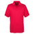 UltraClub Men's Red Cool & Dry Elite Mini-Check Jacquard Polo