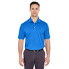 UltraClub Men's Royal Platinum Performance Jacquard Polo with TempControl Technology