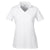 UltraClub Women's White Platinum Performance Jacquard Polo with TempControl Technology