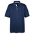 UltraClub Men's Navy/White Platinum Performance Birdseye Polo with TempControl Technology