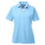 UltraClub Women's Columbia Blue/White Platinum Performance Birdseye Polo with TempControl Technology