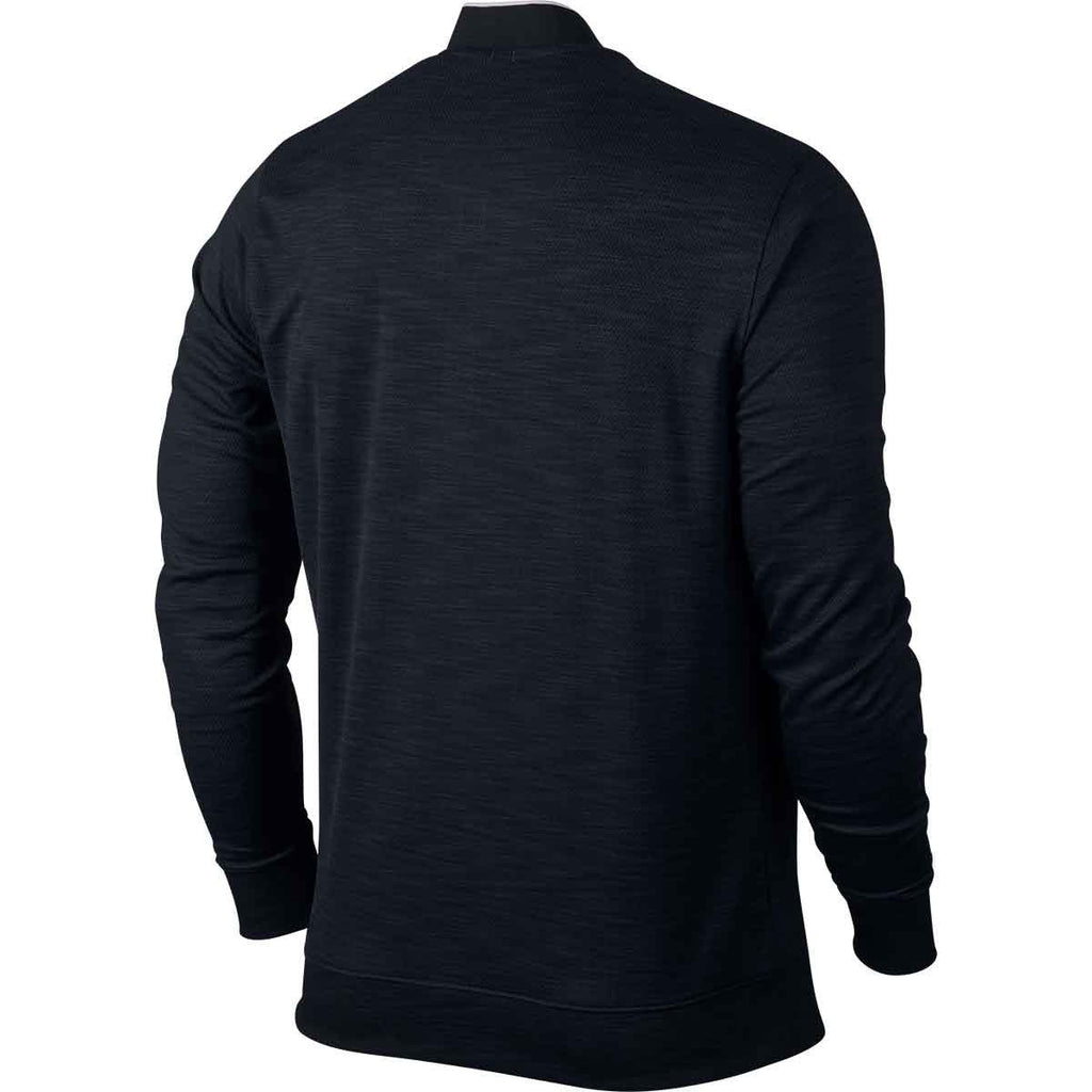 Nike Men's Black Long Sleeve TR Dry Polo