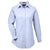 UltraClub Women's Light Blue Long-Sleeve Performance Pinpoint