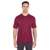 UltraClub Men's Maroon Cool & Dry Sport T-Shirt