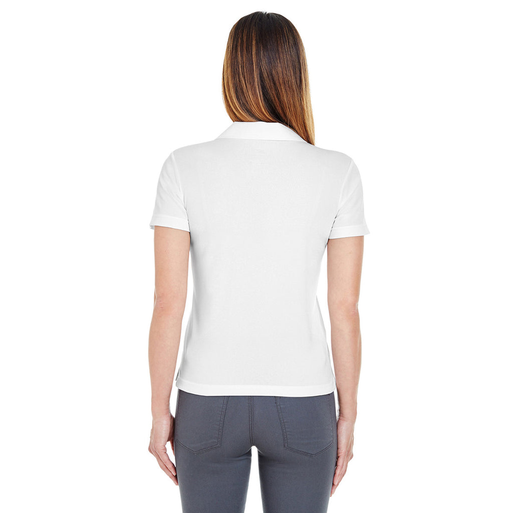 UltraClub Women's White Cool & Dry Sport Pullover