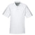 UltraClub Men's White/Grey Cool & Dry Sport Shoulder Block Polo