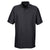 UltraClub Men's Black Cool & Dry Elite Tonal Stripe Performance Polo