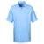 UltraClub Men's Carolina Blue Cool & Dry Elite Tonal Stripe Performance Polo