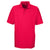 UltraClub Men's Red Cool & Dry Elite Tonal Stripe Performance Polo