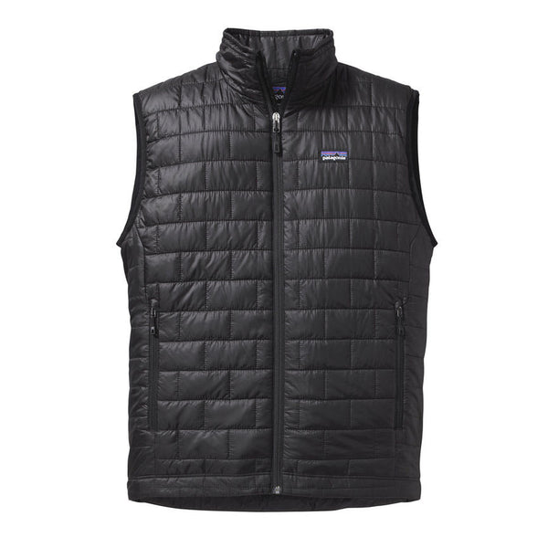 Custom Patagonia Mens Black Nano Puff Vest | Corporate Patagonia Vests