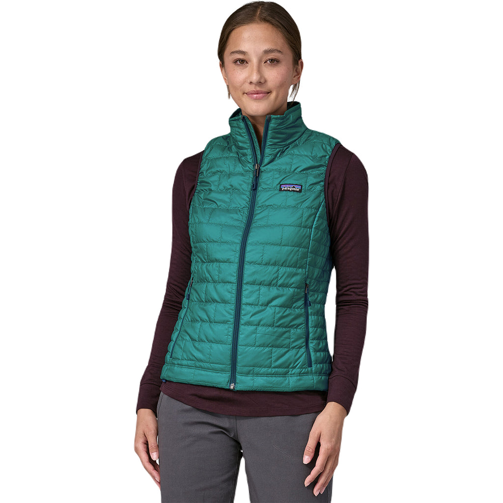 Outlets Patagonia Nano Puff Vest Wavy Blue Woman's Size Small New