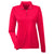 UltraClub Women's Red Cool & Dry Sport Performance Interlock Quarter-Zip Pullover