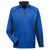 UltraClub Men's Surf/Flint Cool & Dry Colorblock Dimple Mesh Quarter-Zip Pullover