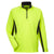 UltraClub Men's Yellow/Flint Cool & Dry Colorblock Dimple Mesh Quarter-Zip Pullover